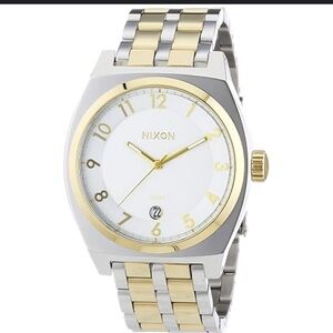 Nixon Silver and Gold Watch